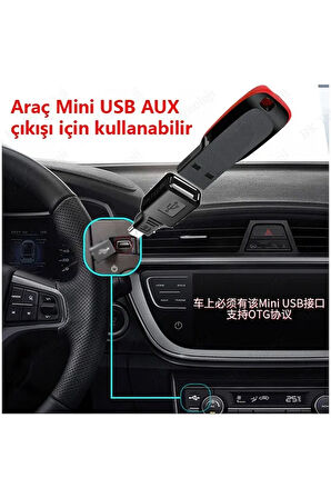 5 Pin Mini Usb Erkek Usb Dişi Aparat Oto Teyp Flash Bellek Mini Usb V3 Otg Dönüştürücü