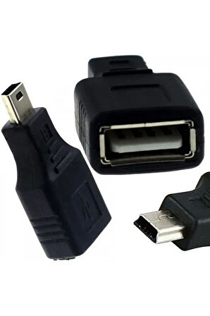 5 Pin Mini Usb Erkek Usb Dişi Aparat Oto Teyp Flash Bellek Mini Usb V3 Otg Dönüştürücü