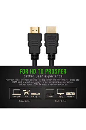 Yüksek Kalite HDMI Erkek-Erkek Kablo 3D Full HD 1080p Dijital Kablo Tv Bilgisayar Hd Kablo 1.5 Metre