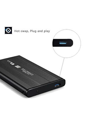2.5 Hdd Kutusu Usb 3.0 Hardisk Kutusu Metal Gövde Harici Kutu Ssd Kutusu Desteği Windows Mac Için