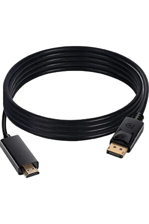 1.8 Metre Displayport To Hdmi Kablo 4k 2k Display In Hdmı Out Dp To Hdmi Çevirici Kablo Dönüştürücü