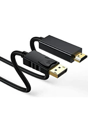 1.8 Metre Displayport To Hdmi Kablo 4k 2k Display In Hdmı Out Dp To Hdmi Çevirici Kablo Dönüştürücü