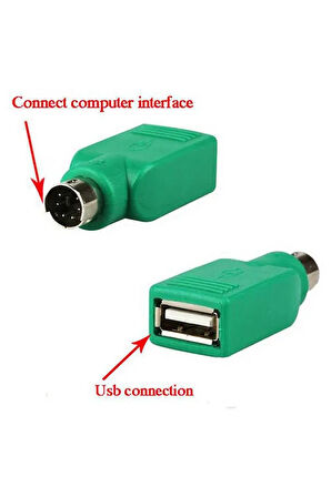 Ps2 To Usb Çevirici Aparat Ps2 Girişini Usb Ye Çevirir Klavye Mouse Ps2 To Usb Çevirici Adaptör