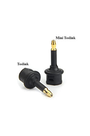 Toslink To Mini Toslink Adaptör Çevirici Dönüştürücü Optik 3.5mm Dişi Erkek Kablo Ses Dönüştürücü