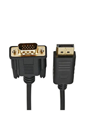 1.8 Metre Displayport Vga Adaptörü Kablo Erkek Dönüştürücü Hd 1080p 1.8mt Displayport Dp Vga Kablosu