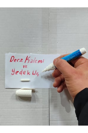 Fayans Mermer Derz Dolgusu Boyama Boyası Kalemi Beyaz Hızlı Kuruyan Su Bazlı Kokusuz Kalıcı Yenileme