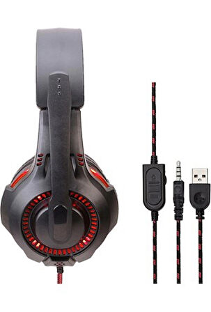 Dexim ELITE 5.1 USB 7 Renk Led Işıklı Oyuncu Kulaklığı - DSP003