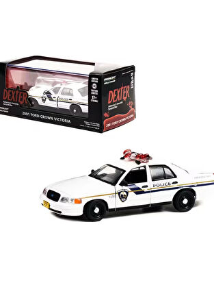 Greenlight Hollywood Dexter 1:43 2001 Ford Crown Victoria –  Polis Arabası - Synoverse Kitap Hediyeli