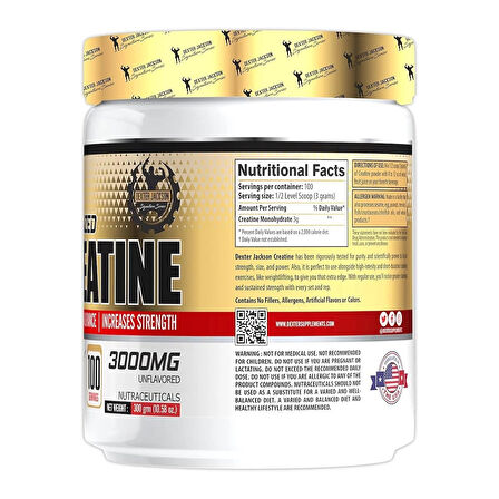 Dexter Jackson Micronized(Mikronize) Gold Line Creatine 300 gram
