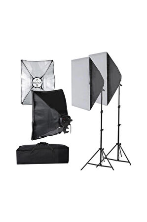 Deyatech ve Çekim Işığı Softbox 5 duy 60x90CM Sürekli Işık Paraflaşh