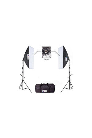 Deyatech Tek Duy Çiftli Lambasız 50X70 Softbox Sürekli Ürün Çekim Işığı Fotoğraf Stüdyo Işığı