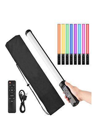 Deyatech Elde Taşınabilir Rgb Tüp Işık LED Video Işık Değnek 3200K-5500K Vlog Canlı Akışı