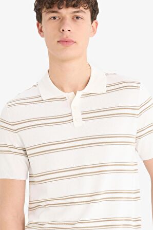 DeFacto Regular Fit Polo Yaka Kısa Kollu Yumuşak Tuşeli Triko Polo Tişört E2665AX25SPER100