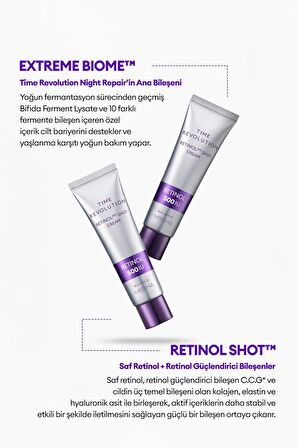 Kırışıklık Karşıtı, Retinol İçerikli Bakım Kremi Time Revolution Retinol 500 Shot Cream