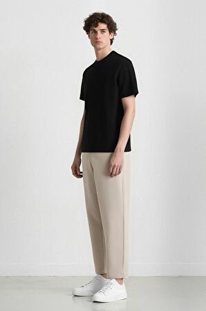 DeFacto Jogger Düz Paça Her Yöne Esneyen Yazlık Kumaş Pantolon T6317AZ25SPBG609