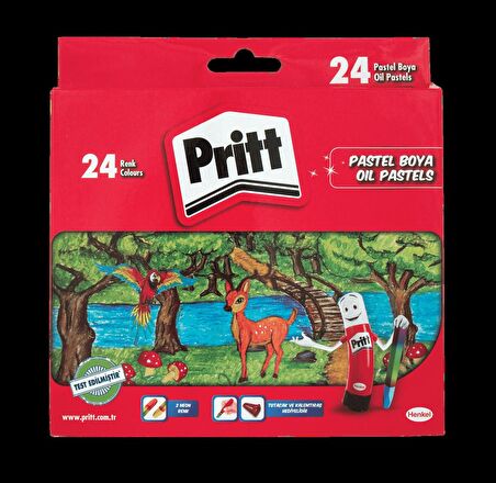 Pritt Pastel Boya Karton Kutu 24 Renk