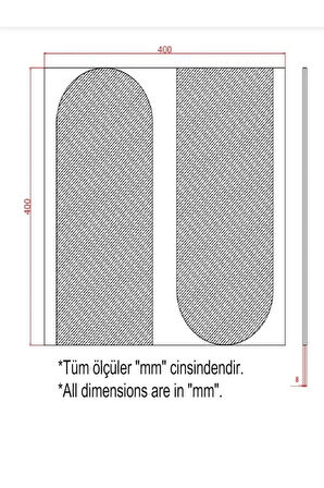 ALAÇATI DUVAR PANELİ (2 ADET) Dekoratif, Duvar Çıtası, Ahşap Duvar Paneli, Boyanabilir, Ham, Mdf