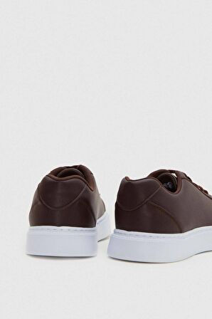 Twn Kahverengi Kalın Beyaz Tabanlı Sneaker Ayakkabi 0EC09ORT0378 0EC09ORT0378