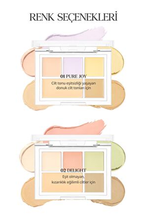 Kremsi Dokuya Sahip Concealer Paleti Clio Kill Cover Founwear Conceal Palette (Pure Joy)