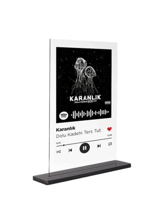 Dekori_Spotify Plak_Karanlık_Dolu Kadehi Ters Tut_15x20