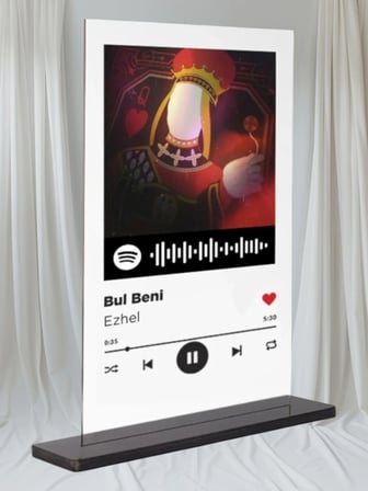 Dekori_Spotify Şeffaf Pleksi Ayak - Bul Beni / Ezhel 15x20cm