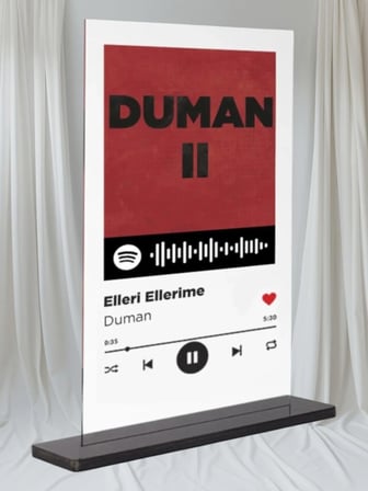 Dekori-Spotify Plak - Elleri Ellerime / Duman 15x20cm