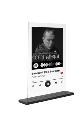 Dekori-spotify Plak - Ben Seni Çok Sevdim / Cem Adrian 15x20cm