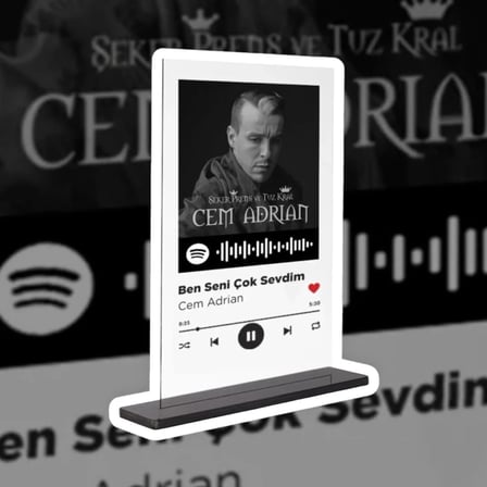 Dekori-spotify Plak - Ben Seni Çok Sevdim / Cem Adrian 15x20cm