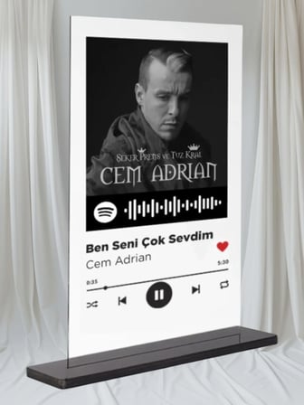 Dekori-spotify Plak - Ben Seni Çok Sevdim / Cem Adrian 15x20cm