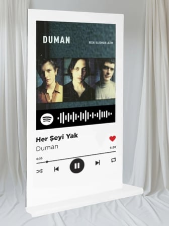 Dekorif- Spotify Plak- Her Şeyi Yak / Duman 15x20cm