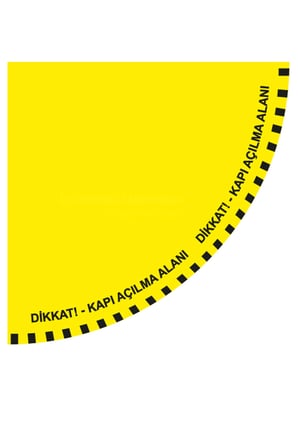 Dekori_Zemin Uyarı Etiketi(Kapı Açılma Alanı)100x100cm