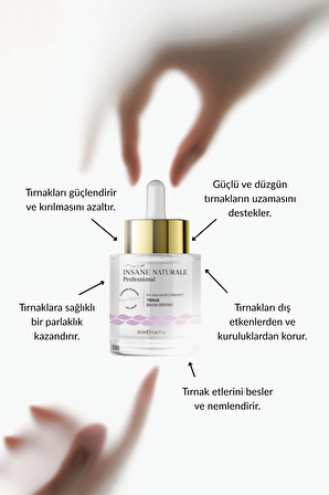 Insane Naturale Tırnak Bakım Serum 20 ml 