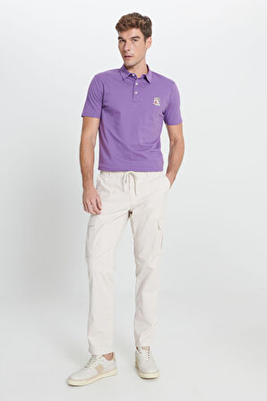 Comfort Fit Rahat Kesim Pamuklu Esnek Yan Cepli Kargo Pantolon