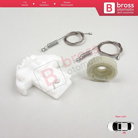 Ford Focus MK1 1998-2005 4/5 Kapı Hatchback Sedan Wagon 1143005 İçin Arka Sol Cam Kriko Tamir Seti