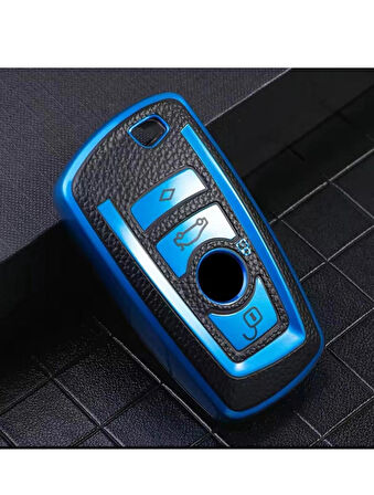 Bmw F30 F32 F10 F20 Uyumlu Anahtar Koruma Kılıfı 2.Resime Bakınız Mavi Renk