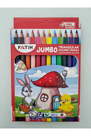 jumbo üçgen kuru boya kalemi