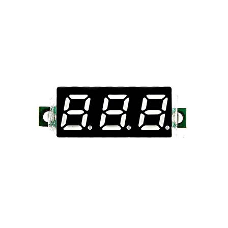 0.28 inç 3.5-30V İki Kablolu DC Mavi Voltmetre