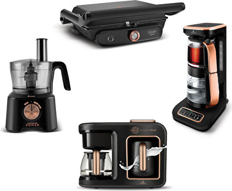 Karaca Gurme Luxury 2.0 Elektrikli Evlilik Paketi Black Copper
