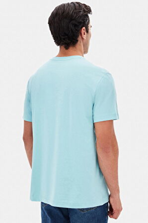 Ds Damat Comfort Turkuaz %100 Pamuk T-Shirt 6HC14ORT02005