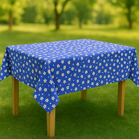 Masa Örtüsü &amp; Piknik Örtsü -Raşel Kumaş 120 cm X 160 cm -Papatya Desenli