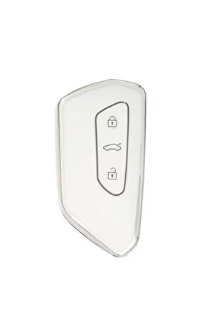 Cupra Leon Cupra Formentor Uyumlu Anahtar Kılıfı 2.resime Bakınız Beyaz/gümüş