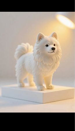 Figür Boyama Seti -Hobi Kiti - Sevimli Köpek 10 cm Akrilik Boya 6 Adet ve 1 Fırça