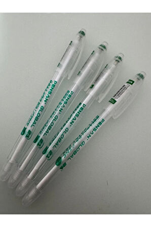 Tükenmez Kalem Global 0.5 MM Yeşil (10 Adet)