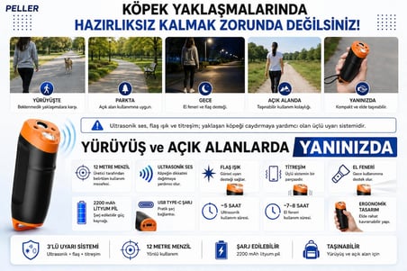 El Tipi Köpek Kovucu (Köpek Savar)-K9 Dog Stopper Smart Repel