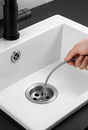 Gider - Kanal Açma Teli  Tıkalı Pimaş Açma Teli Klozet Gider Açma Teli   5 Metre