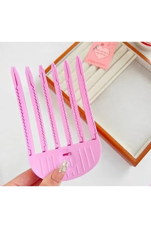 İri Boy Pratik Saç Hacim Veren Klips Aparatı 6 Dişli / Hair Volume Clip/ Saç Tepesi Dolgunlaştırıcı Aparatı