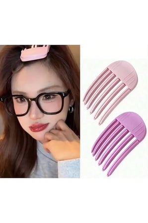 İri Boy Pratik Saç Hacim Veren Klips Aparatı 6 Dişli / Hair Volume Clip/ Saç Tepesi Dolgunlaştırıcı Aparatı
