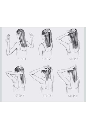 Cool Kahverengi Hair Atkuyruğu Saç Yapma Aparatı 1 Adet Lastik Toka Set
