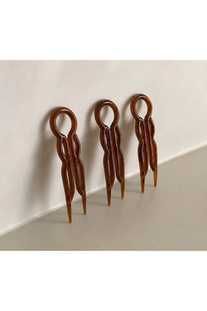 Kadın Ekay Hair Pin Saç Topuz Çubukları 3 Adet
