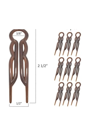 Kadın Ekay Hair Pin Saç Topuz Çubukları 3 Adet